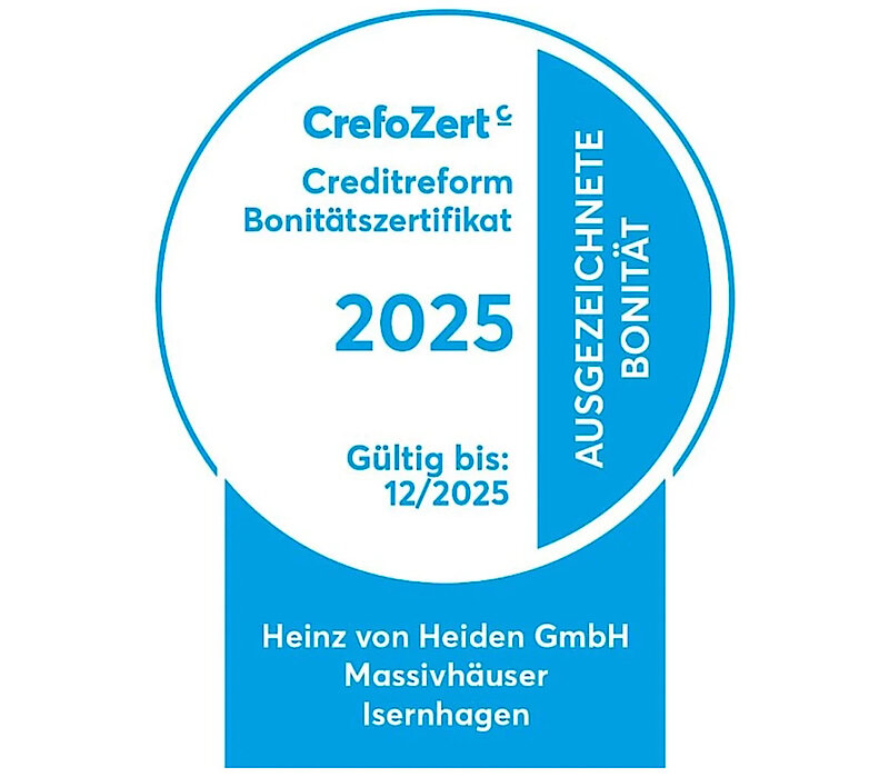 Siegel: CrefoZert Creditreform Bonitätszertifikat 2025