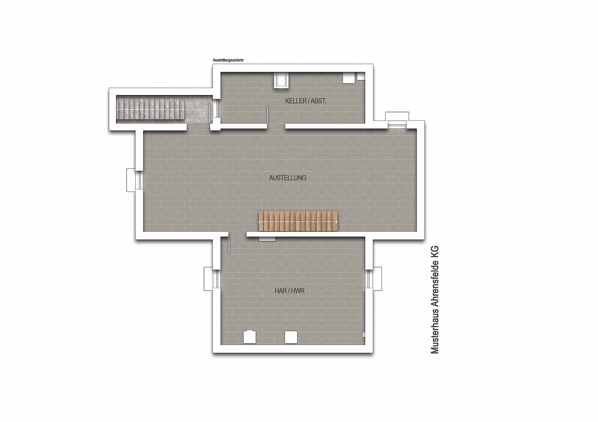 Grundriss des Musterhauses Ahrensfelde.